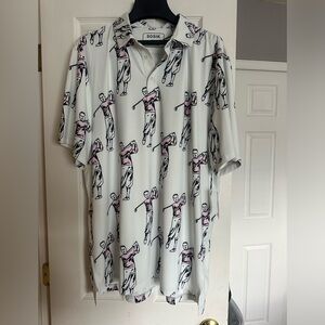 NEVER WORN SOSIK Bobby Polo Shirt In Cloud Blue SIZE XL